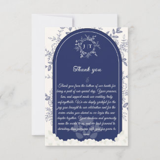 Jasminum Sambac flower Thank You Card