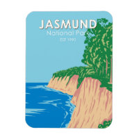 Jasmund National Park Chalk Cliffs Germany Vintage