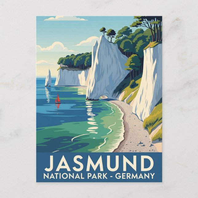 Jasmund National Park Germany Travel Postcard (Front)