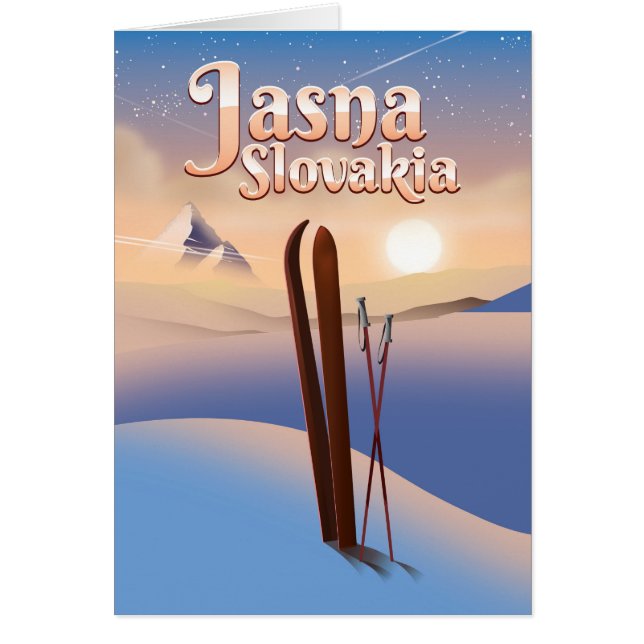 Jasna, Slovakia Ski poster. (Front)