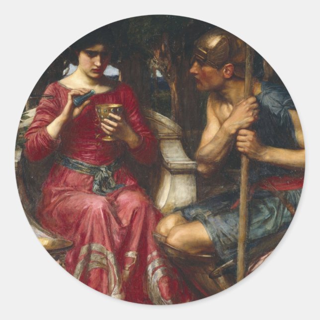 Jason and Medea Classic Round Sticker (Front)