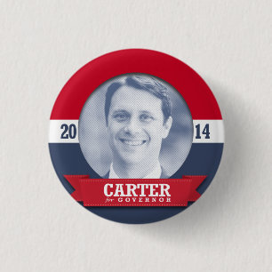JASON CARTER CAMPAIGN 3 CM ROUND BADGE