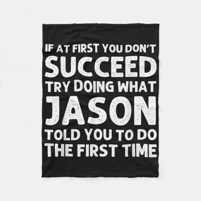 Jason Gift Name D Birthday Funny Christ T Shirt  Fleece Blanket (Front)