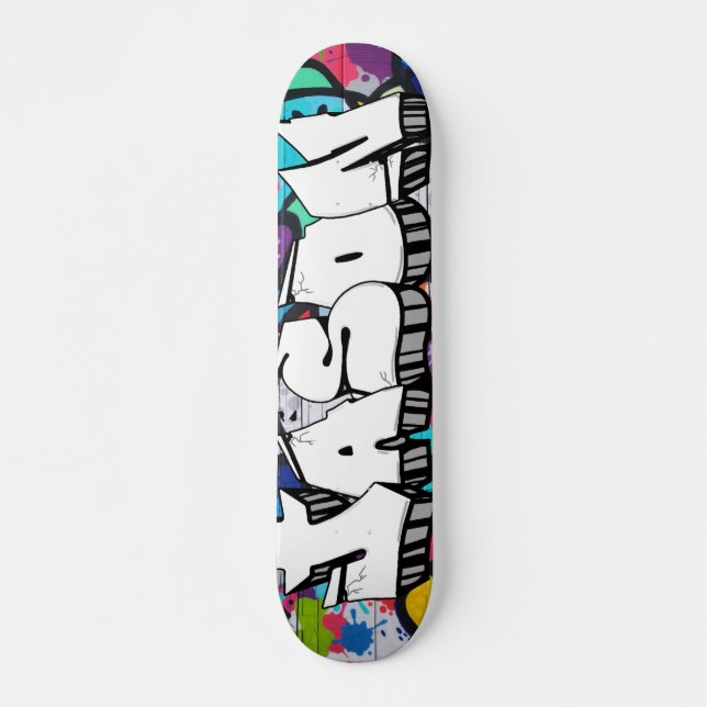 Jason Graffiti Custom Personalised Skateboard (Front)