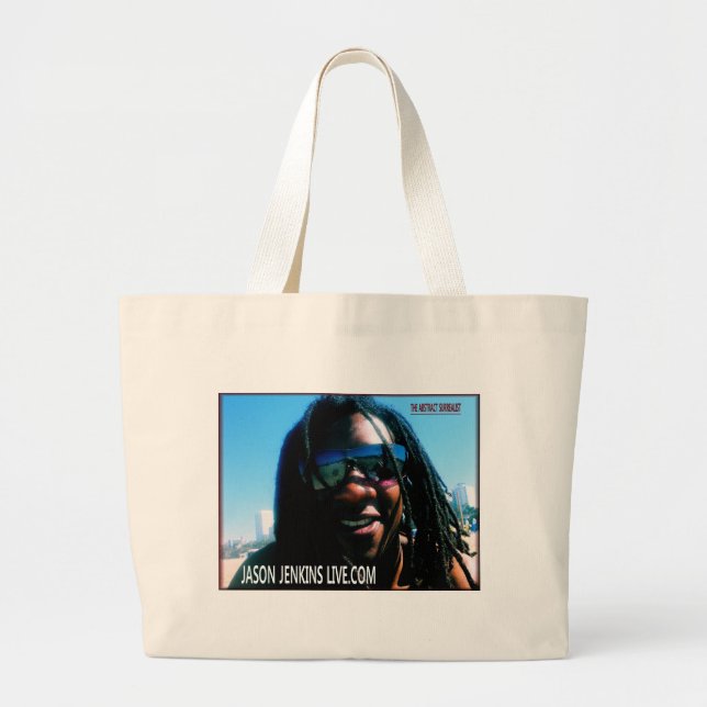 JASON JENKINS LIVE.COM LARGE TOTE BAG (Front)