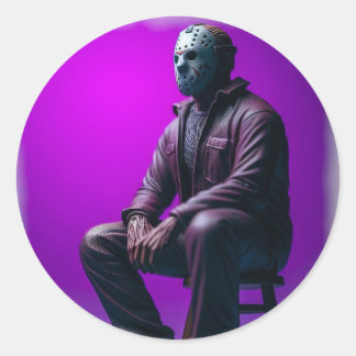 Jason Voorhees Classic Round Sticker