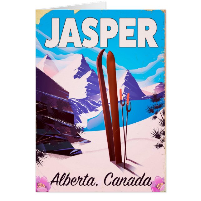 Jasper Alberta Canada travel poster (Front)