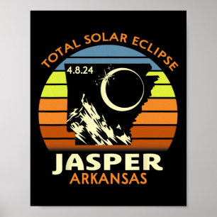 Jasper Arkansas Total Solar Eclipse 2024 Poster