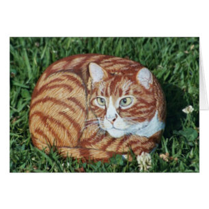 "Jasper" cat rock card