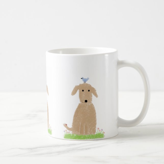 "JASPER IN THE GRASS"--coffee mug (Right)