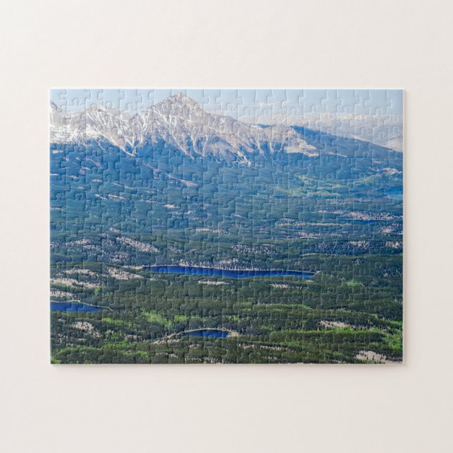 Jasper lakes and Pyramid mountain - Canada Jigsaw Puzzle (Horizontal)