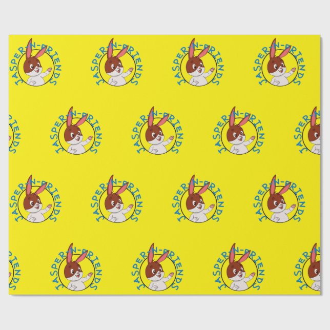 Jasper-n-Friends wrapping paper (Flat)