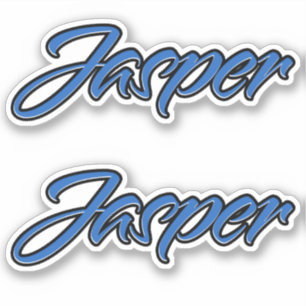 Jasper name blue sticker Sticker Sticker Stickerse