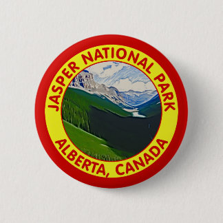 Jasper National Park, Alberta, Canada 6 Cm Round Badge