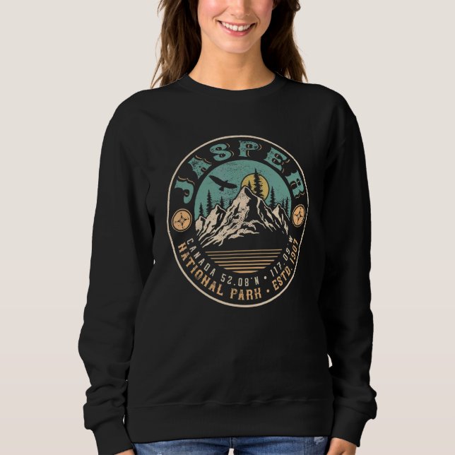 Jasper National Park Alberta Canada Exploration Tr Sweatshirt (Front)