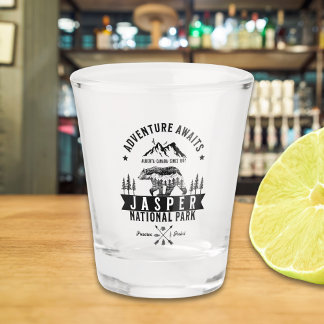 Jasper National Park Alberta Canada Funny Shot Glass
