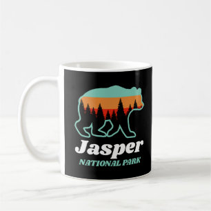 Jasper National Park Canada Bear Retro Coffee Mug