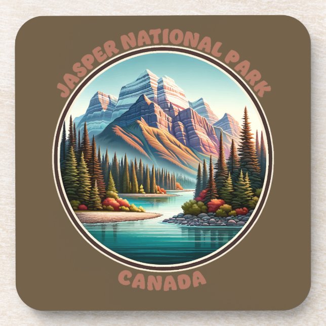 Jasper National Park Canada Coaster (Front)