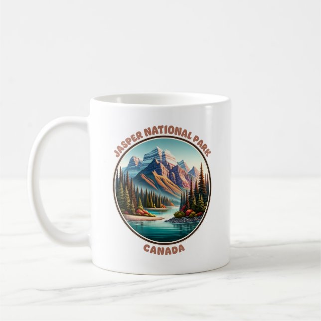 Jasper National Park Canada Coffee Mug (Left)