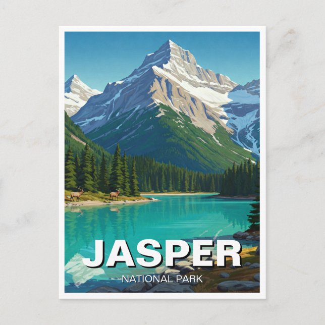 Jasper National Park Canada Postcard (Front)