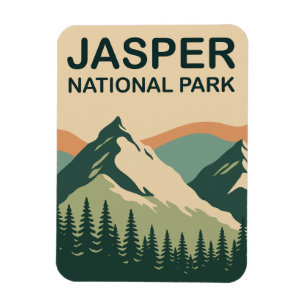 Jasper National Park Canada Scenic Nature Art Magnet