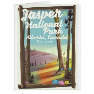 Jasper National park, Canada travel poster