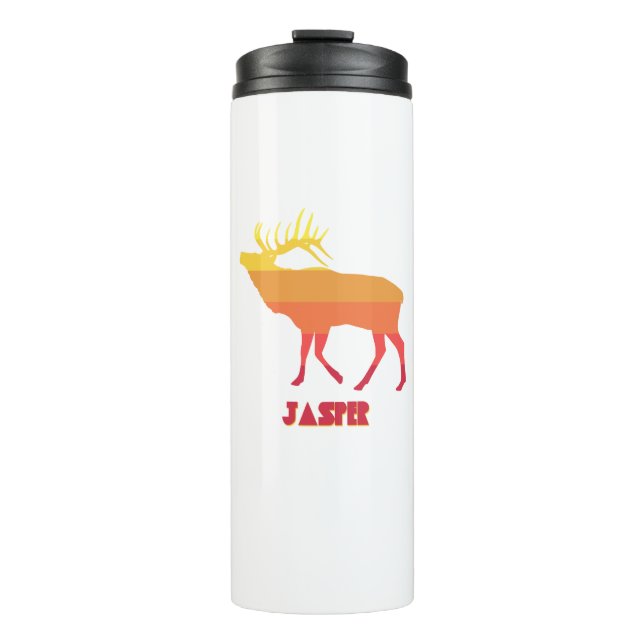 Jasper National Park Elk Thermal Tumbler (Front)