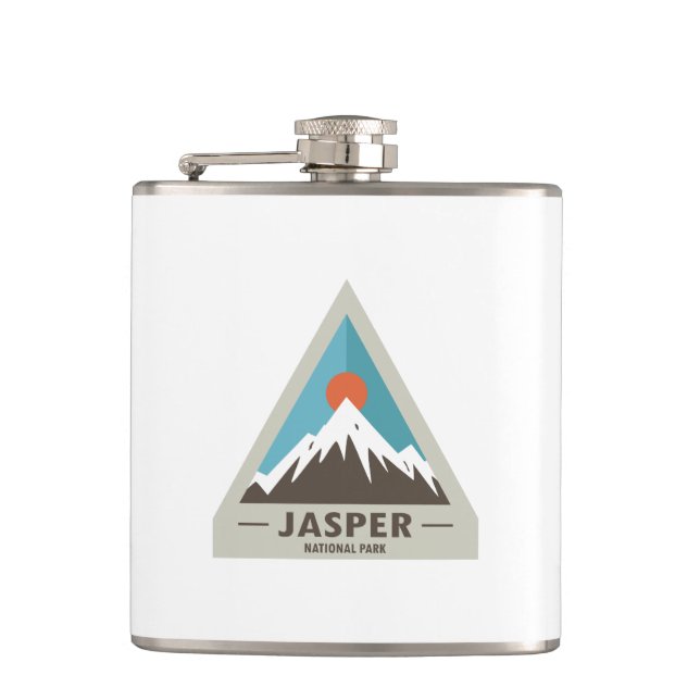 Jasper National Park Hip Flask (Front)