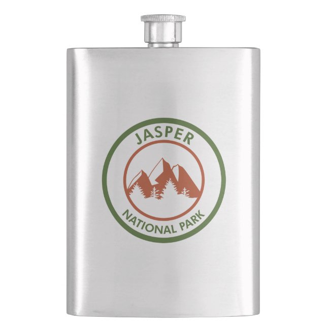 Jasper National Park Hip Flask (Front)