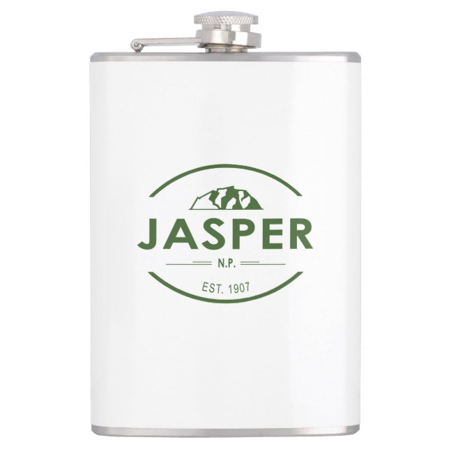 Jasper National Park Hip Flask (Front)