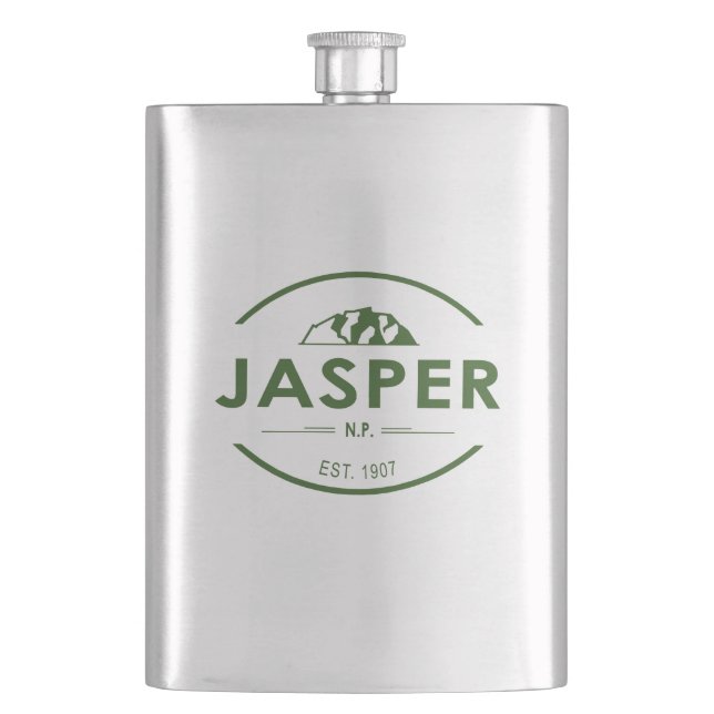 Jasper National Park Hip Flask (Front)