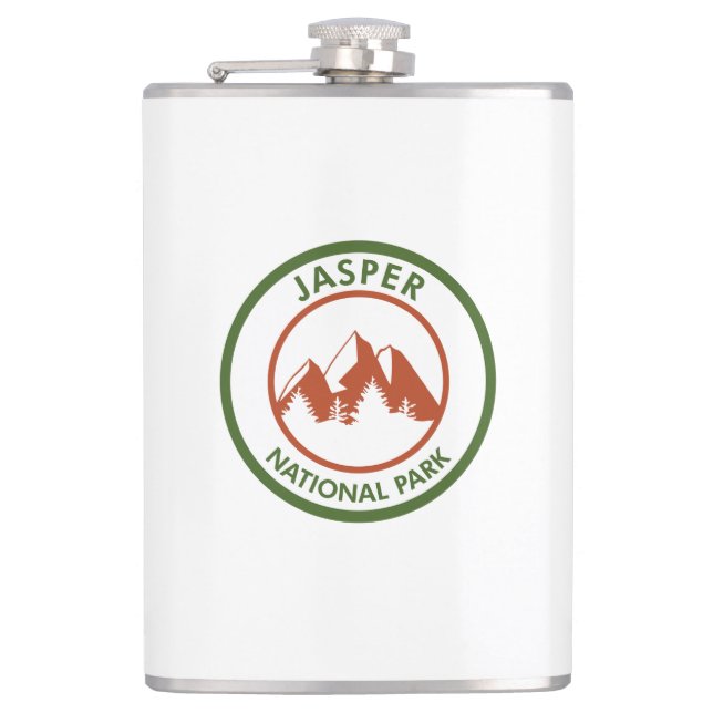 Jasper National Park Hip Flask (Front)