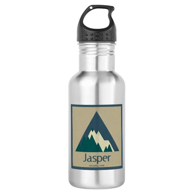 Jasper National Park Rustic 532 Ml Water Bottle (Front)