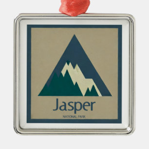 Jasper National Park Rustic Metal Tree Decoration