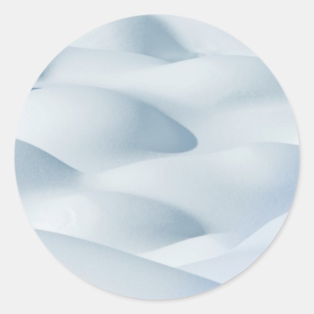 Jasper National Park, Snow Mounds Classic Round Sticker (Front)