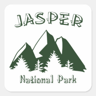 Jasper National Park Square Sticker