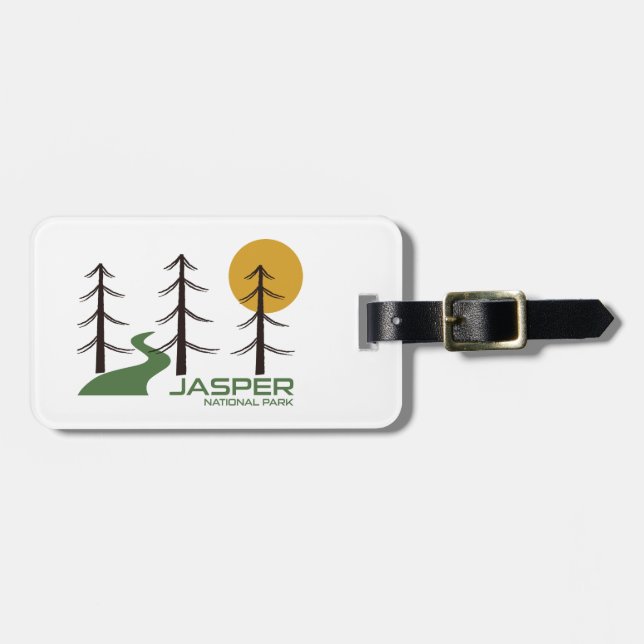 Jasper National Park Trail Luggage Tag (Front Horizontal)