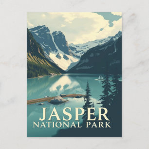 Jasper National Park Travel Nature Postcard