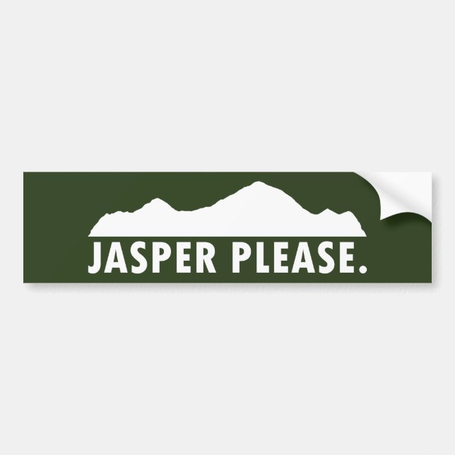 Jasper Please Bumper Sticker (Front)
