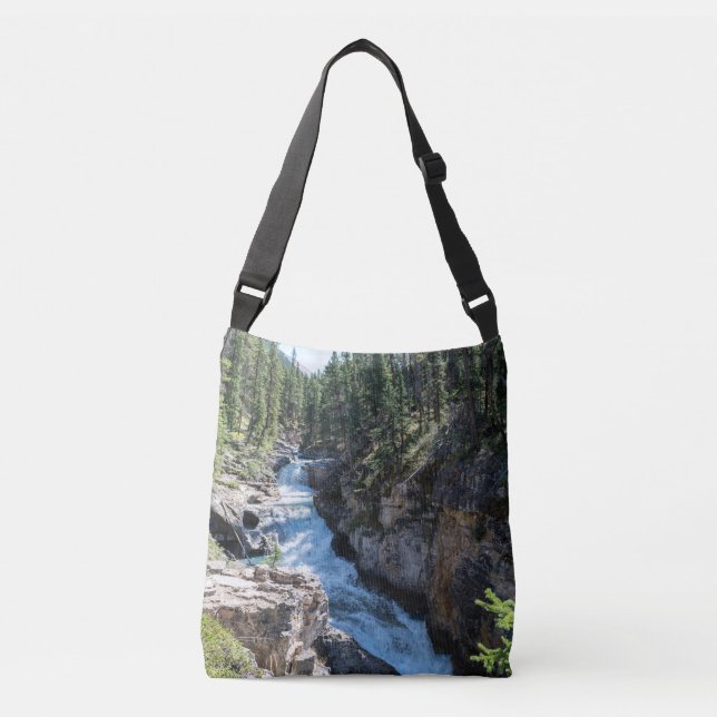 Jasper’s Stanley Falls Rapid River Landscape Crossbody Bag (Front)