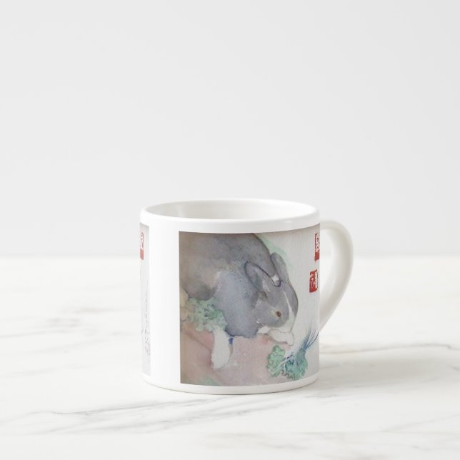 Jasper the Bunny Espresso Mug (Front Right)