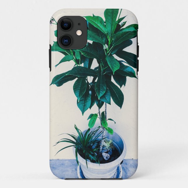 Jatropha Plant in Natural Green Case-Mate iPhone Case (Back)