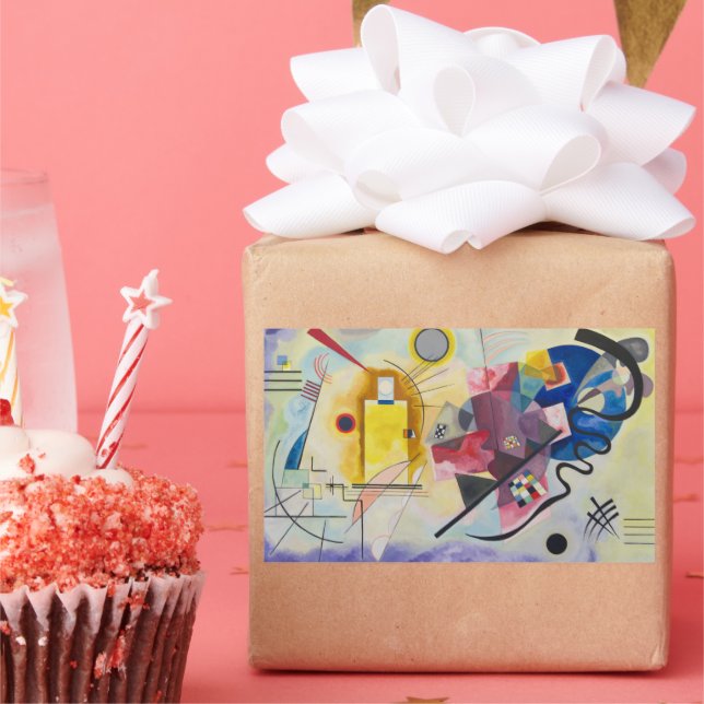 Jaune, Rouge, Bleu by Wassily Kandinsky Rectangular Sticker (Party)