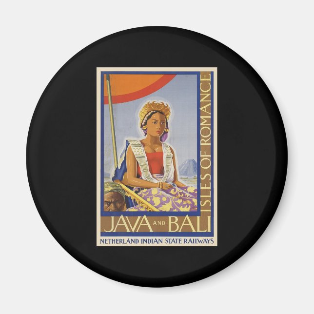 Java and Bali Isles of Romance Magnet (Front)