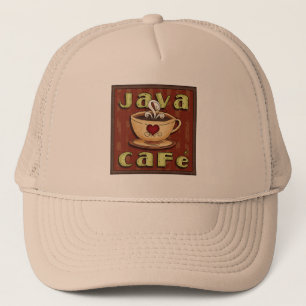 Java Cafe fun word art coffee hat