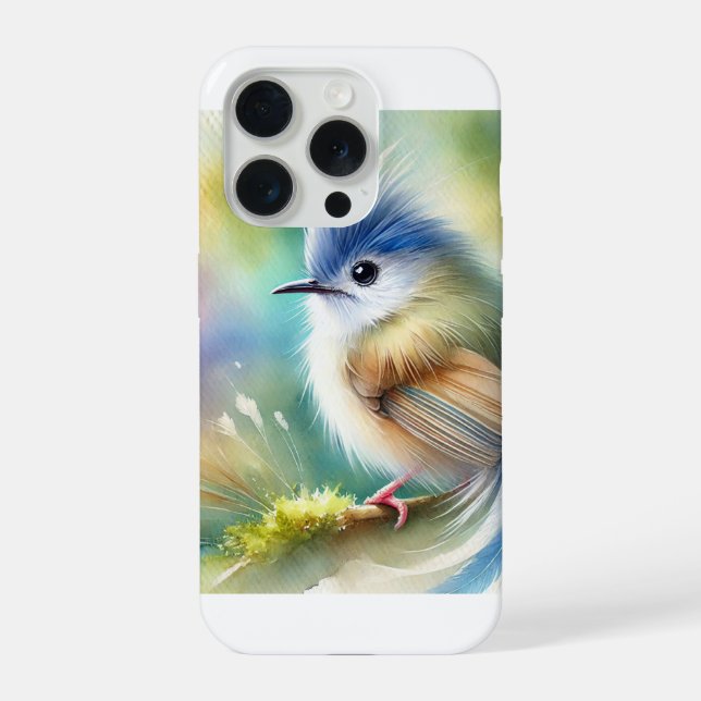 Java Fulvetta Painting 270824AREF122 - Watercolor iPhone Case (Back)
