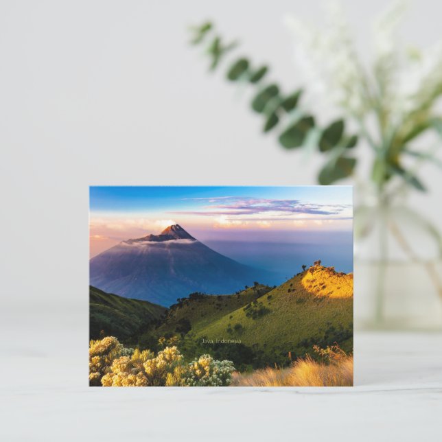 Java, Indonesia, scenic landscape photograph, Postcard (Standing Front)