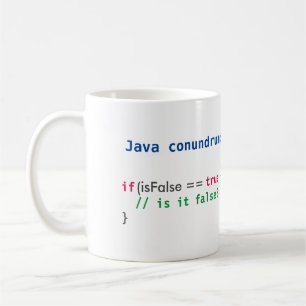 Java isFalse conundrum mug