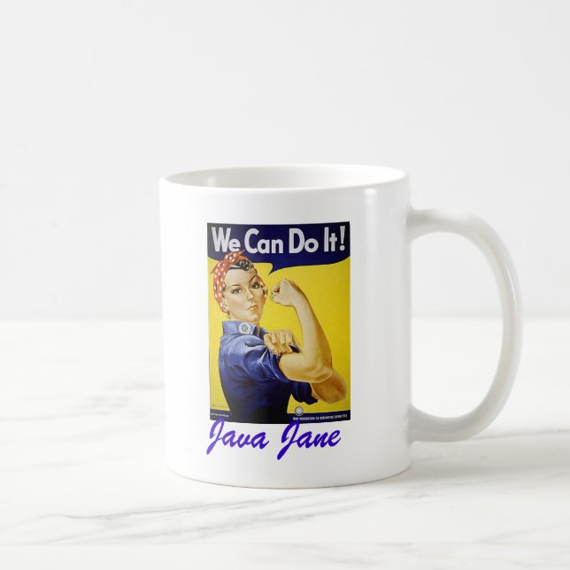 Java Jane "We Can Do it!" Mug (Right)