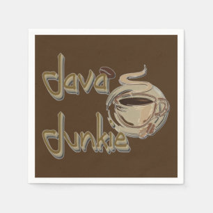 Java Junkie Coffee Lovers Dark Brown Napkins